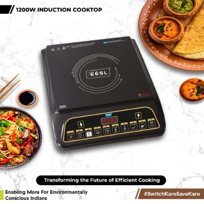 Picture of 1200W Induction Cooktop with Long-Lasting Crystal Glass Top and Premium Features