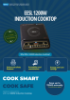Picture of 1200W Induction Cooktop with Long-Lasting Crystal Glass Top and Premium Features